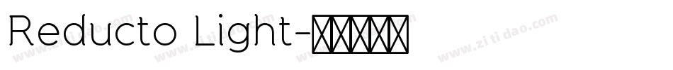 Reducto Light字体转换